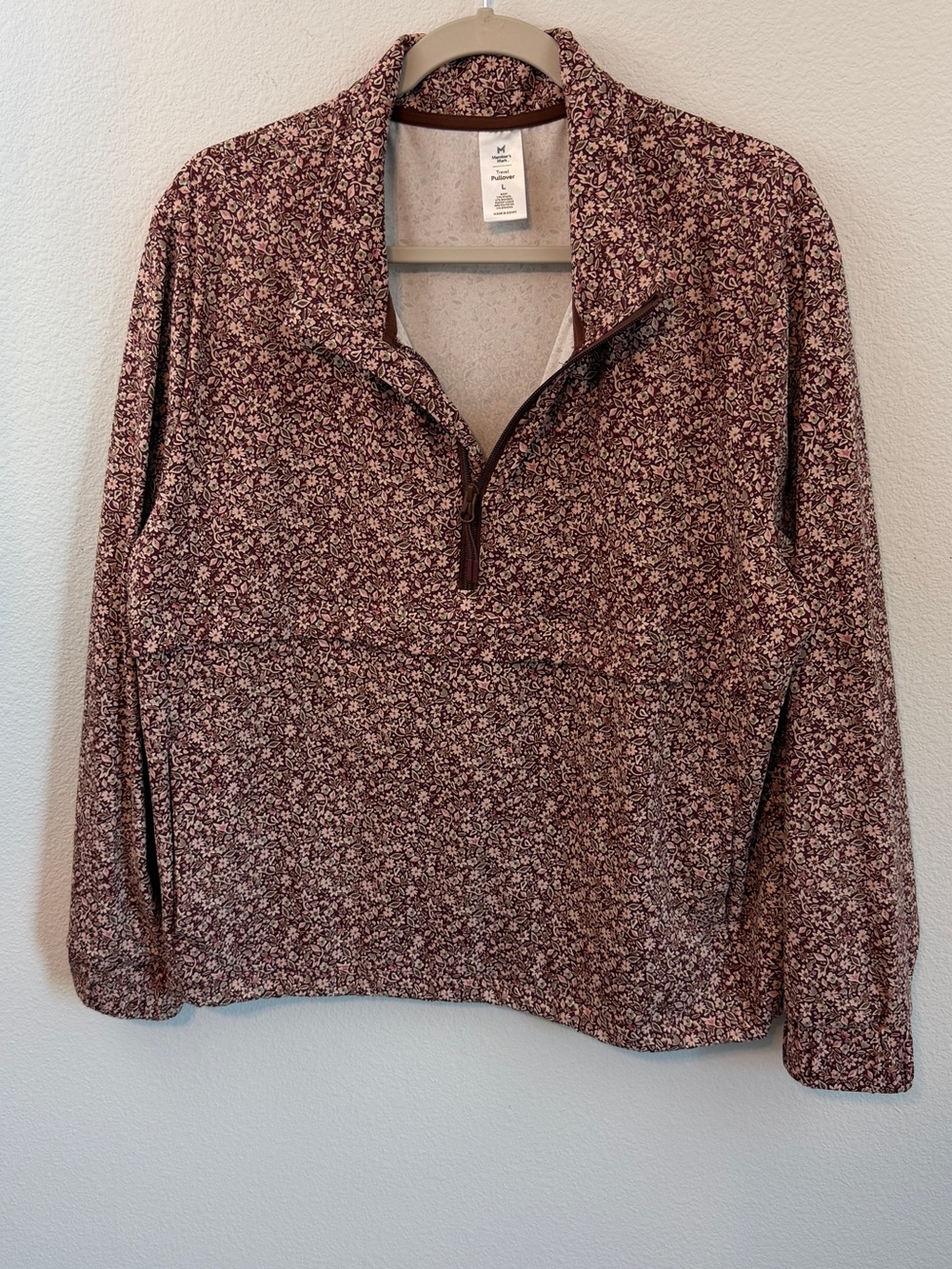 Women’s Floral Half-Zip Pullover - Picture 2 of 8